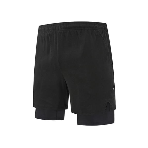 Mlzmgr Athletic Shorts for Men 2 in 1 Lightweight Quick Drying 5 Inch Inseam Mens Workout Gym Shorts