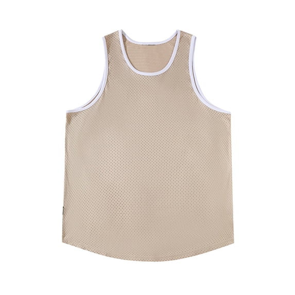 Mlzmgr Athletic Tank Tops for Men Breathable Workout Running Sleeveless Tops Loose Lightweight Tee