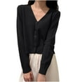 thumbnail image 1 of Mlzmgr Cardigan Sweaters for Women Long Sleeve Button down Open Front Loose Fitted Daily Loungewear Tops, 1 of 5