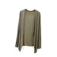thumbnail image 1 of Mlzmgr Cardigans for Women Casual Comfy Soft Open Front Tie Elastic Long Sleeve Lightweight Summer Fashion Jacket Tops(X-Large,Green), 1 of 6