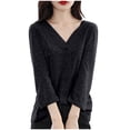 thumbnail image 1 of Mlzmgr Cardigans for Women Long Sleeve Button down Loose Fitted Daily Sleep Wear Pajama Thermal Tops, 1 of 3