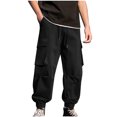 thumbnail image 1 of Mlzmgr Cargo Pants for Men with Multi Pockets Loose Fitted Pants Summer Outdoor Active Camping Pants, 1 of 5