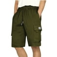 thumbnail image 1 of Mlzmgr Cargo Short for Men with Multi Pockets Drawstring Elastic Waist Shorts Summer Fishing Hiking Shorts, 1 of 6