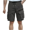 thumbnail image 1 of Mlzmgr Cargo Shorts for Men S-3XL Drawstring Elastic Waist Shorts Mens Outdoor Hiking Short Pants with Multi Pockets, 1 of 6