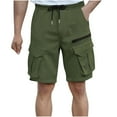 thumbnail image 1 of Mlzmgr Cargo Shorts for Men S-3XL Drawstring Elastic Waist Shorts Mens Outdoor Hiking Short Pants with Multi Pockets, 1 of 6