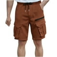 thumbnail image 1 of Mlzmgr Cargo Shorts for Men S-3XL Drawstring Elastic Waist Shorts Mens Outdoor Hiking Short Pants with Multi Pockets, 1 of 6