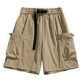 thumbnail image 1 of Mlzmgr Cargo Shorts for Men with Multi Pockets 7" Inseam Elastic Waist Outdoor Camping Hiking Fishing Short Pants, 1 of 7