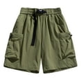thumbnail image 1 of Mlzmgr Cargo Shorts for Men with Multi Pockets 7" Inseam Elastic Waist Outdoor Camping Hiking Fishing Short Pants, 1 of 7
