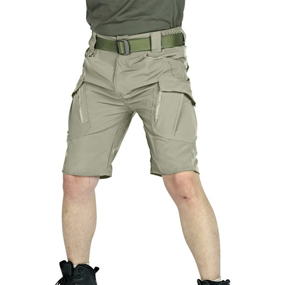 Mlzmgr Cargo Shorts for Men with Multi Pockets Shorts Mens Hiking Camping Work Shorts Summer Trendy