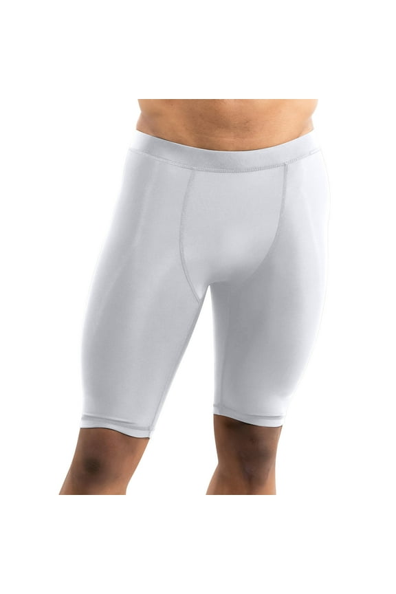 Compression Shorts for Men Elastic Waist Stretchy Slim Running Workout Gym Base Layer for Men
