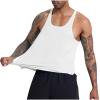 Mlzmgr Compression Tank Tops for Men Slim Sleeveless Crewneck Tops Stretchy Summer Workout Gym Tanks