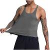 Mlzmgr Compression Tank Tops for Men Slim Sleeveless Crewneck Tops Stretchy Summer Workout Gym Tanks