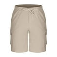 thumbnail image 1 of Mlzmgr Cotton Linene Shorts for Men 9 Inch Inseam Breathable Soft Comfy Shorts with Pockets Loungewear Short Pants, 1 of 4
