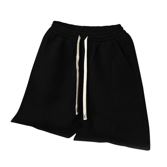 Mlzmgr Cotton Short for Men L-4XL Drawstring Loose Comfy Shorts with Pockets Summer Casual Nightwear Short Pants