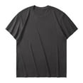 thumbnail image 1 of Mlzmgr Cotton T Shirts for Men Breathable Short Sleeve Crewneck Basic Men's Tops Solid Color S-3XL, 1 of 3