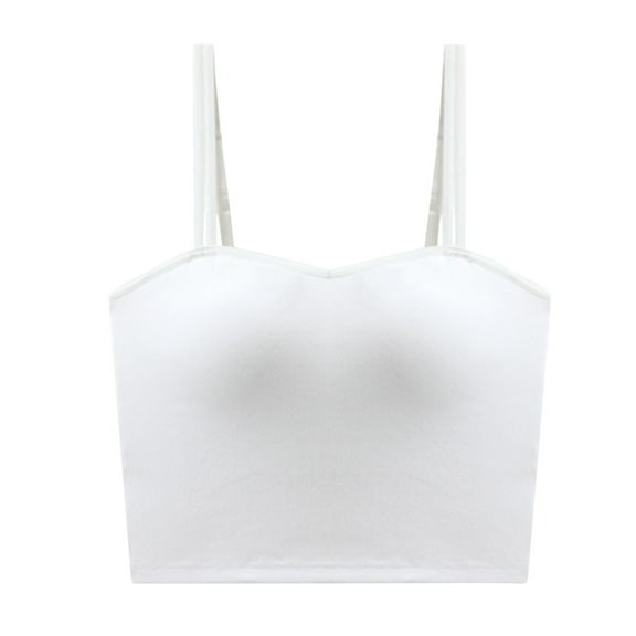 Mlzmgr Crop Tops for Women with Built in Bra Sleeveless Low Back Bra Tops Sports Gym Yoga Undershirts Solid Color
