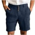 thumbnail image 1 of Mlzmgr Dress Shorts for Men Cotton Straight Leg Golf Shorts with Pockets Regular Fitted Business Casual Shorts, 1 of 6