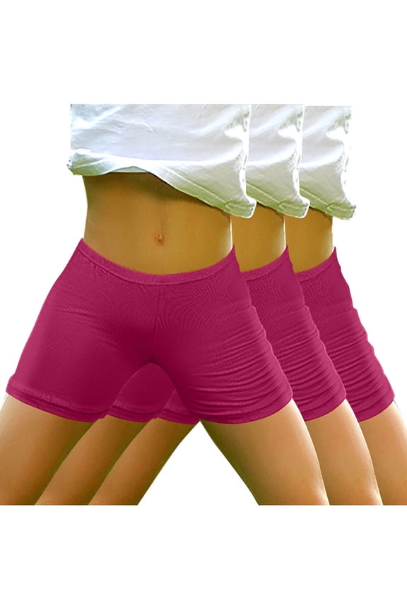 Girl Clothes 3pc Toddler Short Leggings Cotton Comfy Workout Fitting Shorts Solid Color Casual