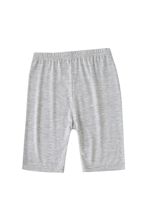 Girls Clothes Baby Leggings Slim Comfy Knee Length Pants Solid Color Yoga Shorts Toddler Casual