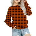 thumbnail image 1 of Mlzmgr Girls Sweatshirts Plaid Toddler Winter Fleece Pullover Tops Long Sleeve Baby Clothes 1- 12 Years, 1 of 5