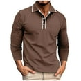 thumbnail image 1 of Mlzmgr Golf Shirts for Men Long Sleeve Collared Cotton Breathable Soft Comfy Business Casual Shirts for Men, 1 of 7