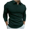 thumbnail image 1 of Mlzmgr Golf Shirts for Men Long Sleeve V Neck Pullover Mens Shirts Business Casual Daily Wear Tops, 1 of 6