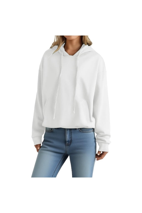 Hoodies for Women Regular Fitted Long Sleeve Fleece Thermal Outdoor Homewear Casual Sweatshirts with Pockets