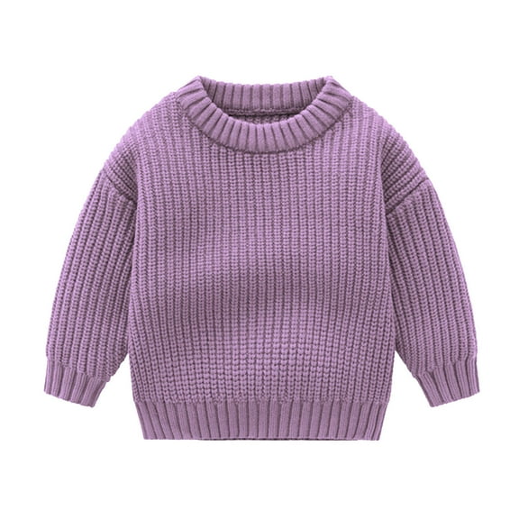 Mlzmgr Infant Baby Clothes Boys Girls Toddler Knit Sweaters Kids Comfy Long Sleeve Pullover Tops