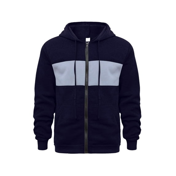 Mlzmgr Jackets for Men Long Sleeve Hoodie Full Zipper up Sweat Jackets with Pockets Sports Casual Mens Sweatshirts