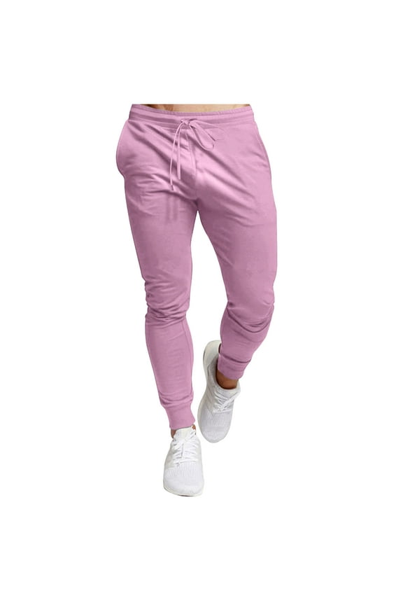 Joggers for Men with Pockets Elastic Waist Sweatpants for Men Running Casual Workout Trousers