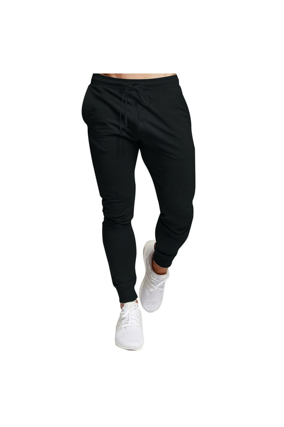 Joggers for Men with Pockets Elastic Waist Sweatpants for Men Running Casual Workout Trousers