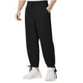 thumbnail image 1 of Mlzmgr Joggers for Men with Pockets Straight Leg Drawstring Elastic Waist Summer Workout Gym Sweatpants, 1 of 8