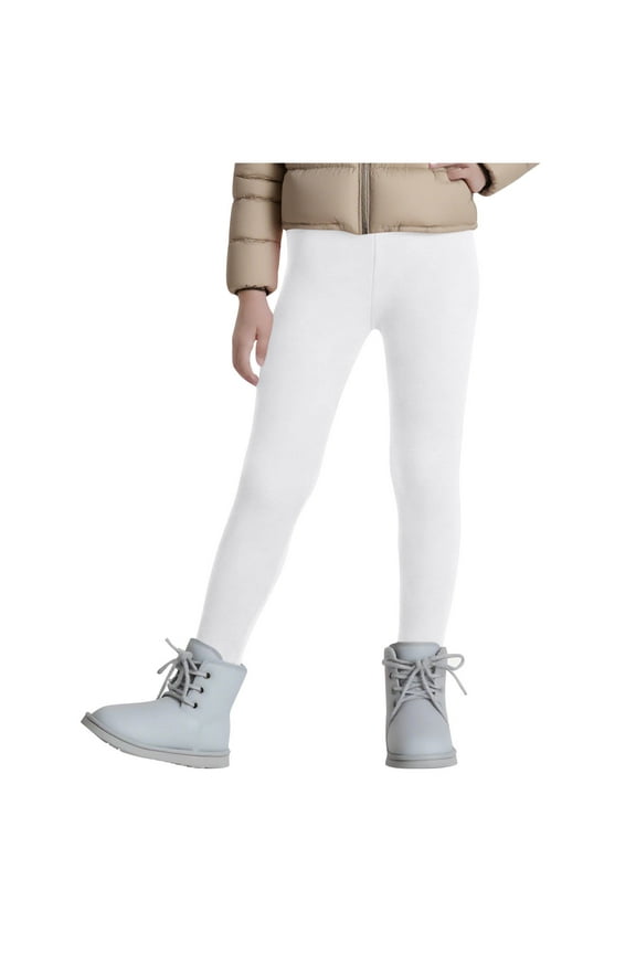 Leggings for Boys Girls Spandex Fitness Fleece Warmdance Yoga Pants Activewear Pants Base Layers 3-13 Years