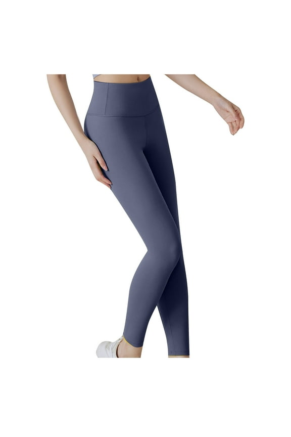 Leggings for Women Slim Stretchy Spandex Base Layer Elastic Waist Workout Yoga Running Trousers