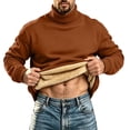 thumbnail image 1 of Mlzmgr Men's Sweatshirts Turtleneck Fleece Lined Long Sleeve Fall Winter Pullover Tops Casual Warm Sweatshirts（XX-Large,Navy), 1 of 5