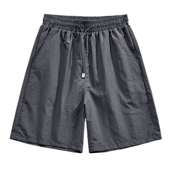 Mlzmgr Mens Athletic Shorts Spandex Stretchable Elastic Waist Loose Fitted Drawstring Short Pants with Pockets Running Shorts
