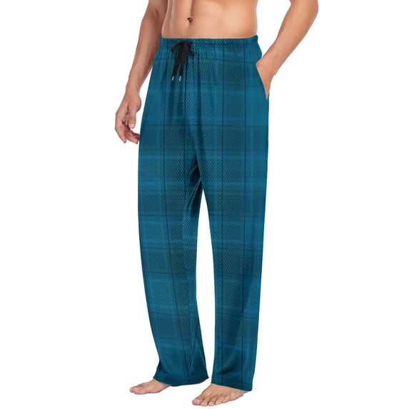 Mlzmgr Mens Flannel Pajama Pants Plaid Pants for Men Lounge Sleep Pj Bottoms with Pockets and Drawstring
