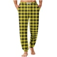thumbnail image 1 of Mlzmgr Mens Pajama Joggers Lounge Plaid Pj Flannel Bottom Sleep Pants with Pockets and Drawstring, 1 of 5