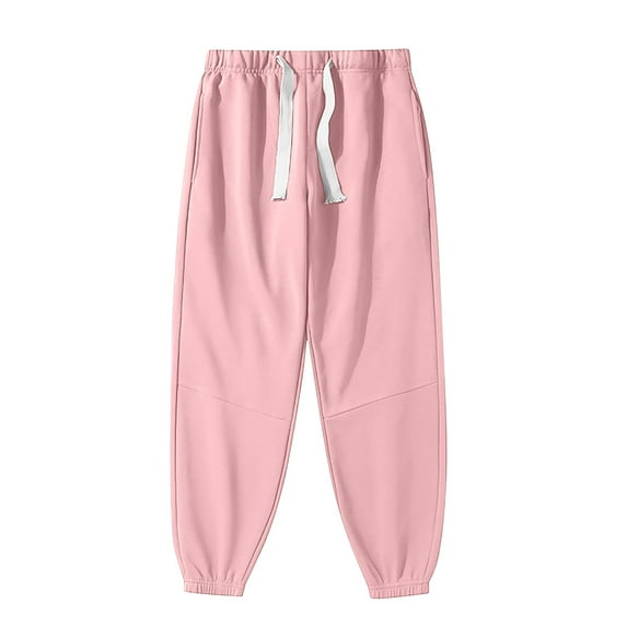 Mlzmgr Mens Pants Elastic Waist Drawstring Pajama Pants Joggers Solid Color Lounge Sleep Wear Pants