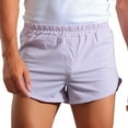 thumbnail image 1 of Mlzmgr Mens Running Shorts Elastic Waisted 5 Inch Inseam Slim Fitted Shorts for Men Solid Color Mens Shorts, 1 of 7