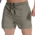 thumbnail image 1 of Mlzmgr Mens Running Shorts with Pockets Drawstring Elastic Waist Slim Fitted Shorts Quick Drying Workout Shorts, 1 of 7