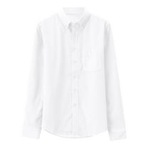 Mlzmgr Mens Shirts Button down Corduroy Long Sleeve Shirts for Men Solid Color Business Casual Tops