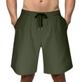 thumbnail image 1 of Mlzmgr Mens Shorts Drawstring Basic Loose Fitted Wide Leg Shorts for Men Casual Everyday Wear Shorts for Men, 1 of 7