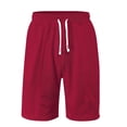 thumbnail image 1 of Mlzmgr Mens Shorts Knit Elastic Waisted Drawstring Shorts Causal Daily Wear Shorts Solid Color, 1 of 6