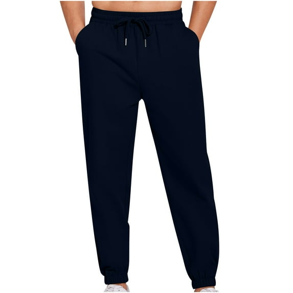 Mlzmgr Mens Sweatpants Casual Workout Running Trousers Comfy Elastic Waist Joggers Pants with Pockets