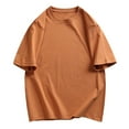 thumbnail image 1 of Mlzmgr Mens Top Plus Size Short Sleeve Drop Shoulder Basic Tee Shirts Summer Casual Loose Comfy Top Blouse, 1 of 5