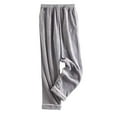 thumbnail image 1 of Mlzmgr Pajama Pants for Men Elastic Waist Flannel Fleece Warm Soft Pants Sleep Homeweqr Casual Pants S-3XL, 1 of 3