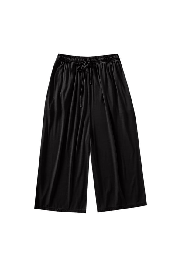 Pajama Shorts for Women Knee Length Loose Soft Comfy Shorts Loungewear Sleep Shorts Solid Color