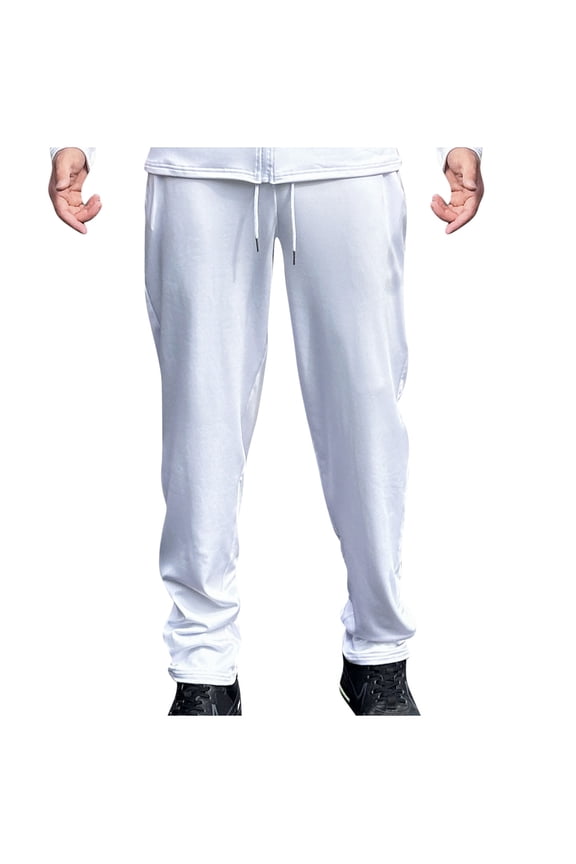 Pants for Men Spandex Stretchy Drawstring Breathable Sports Workout Casual Trousers with Pockets