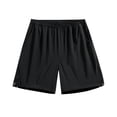 thumbnail image 1 of Mlzmgr Plus Men's Shorts with Pockets S-4XL Elastic Waist Ice Silk Short Pants Summer Casual Daily Shorts, 1 of 5